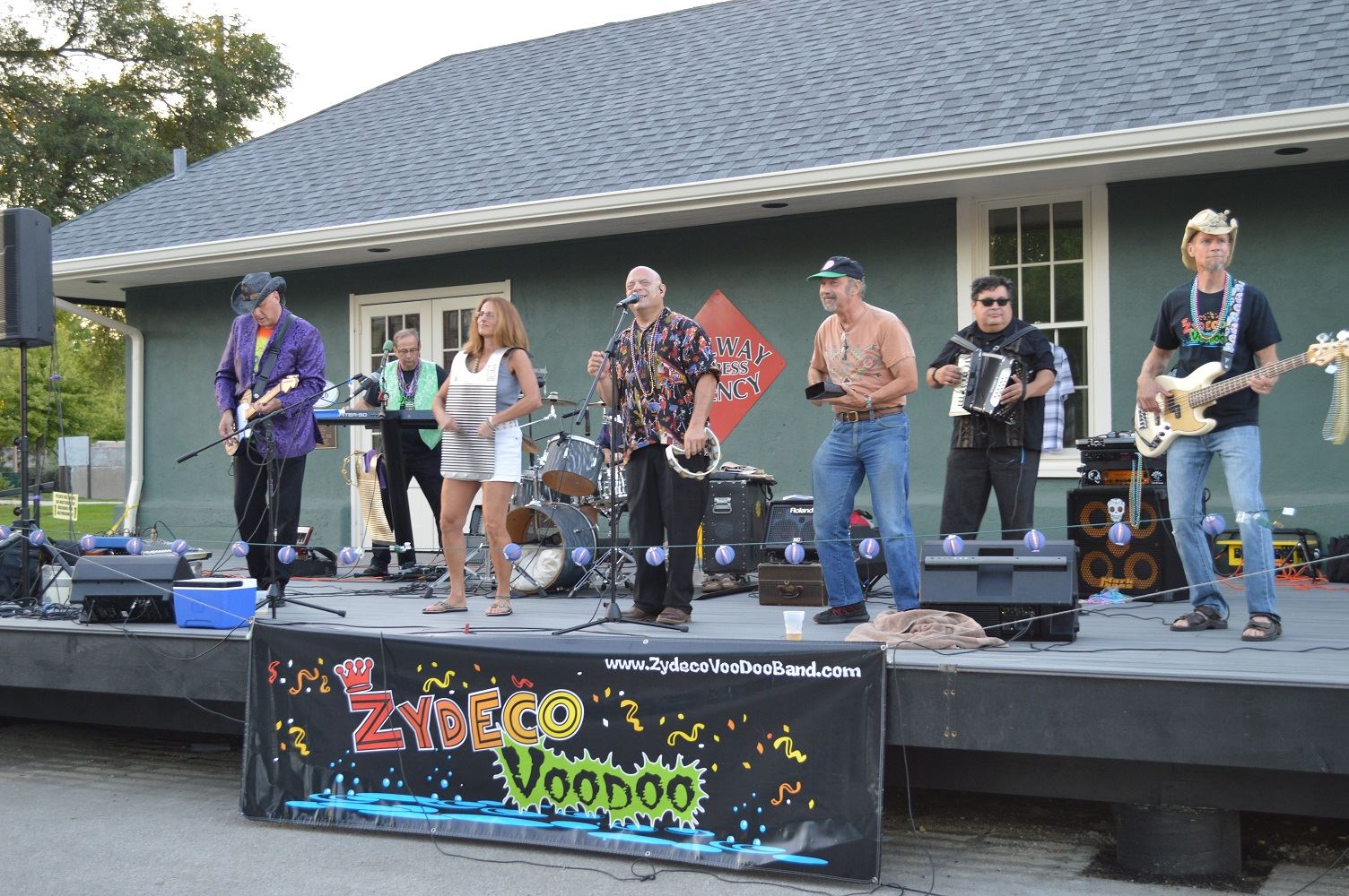 Zydeco Voodoo invited audience members on stage to play the rubboard and cowbell during a concert at Cortesi Veterans Memorial Park Aug. 25, 2016.